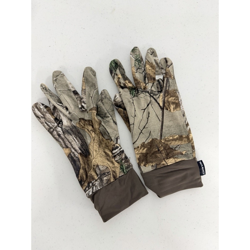 Seirus Camo Hunting Gloves Size L/XL Lightweight Woodland Camouflage Tactical